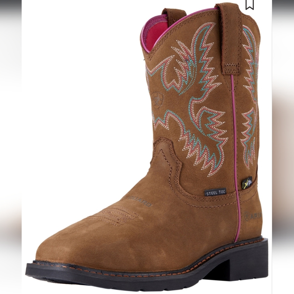 Womens 6.5 Steel Toe Ariats, new in box with tags, never worn